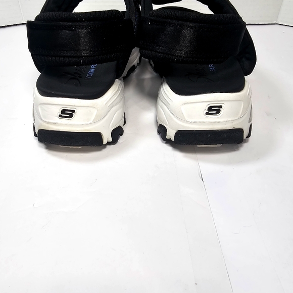 Skechers Black and Blue Women's Sandals - Picture 6 of 10